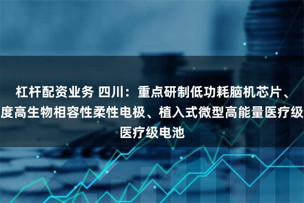杠杆配资业务 四川：重点研制低功耗脑机芯片、高精度高生物相容性柔性电极、植入式微型高能量医疗级电池